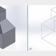 SOLIDWORKS 3D Skizze aus Volumen
